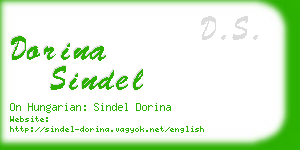 dorina sindel business card